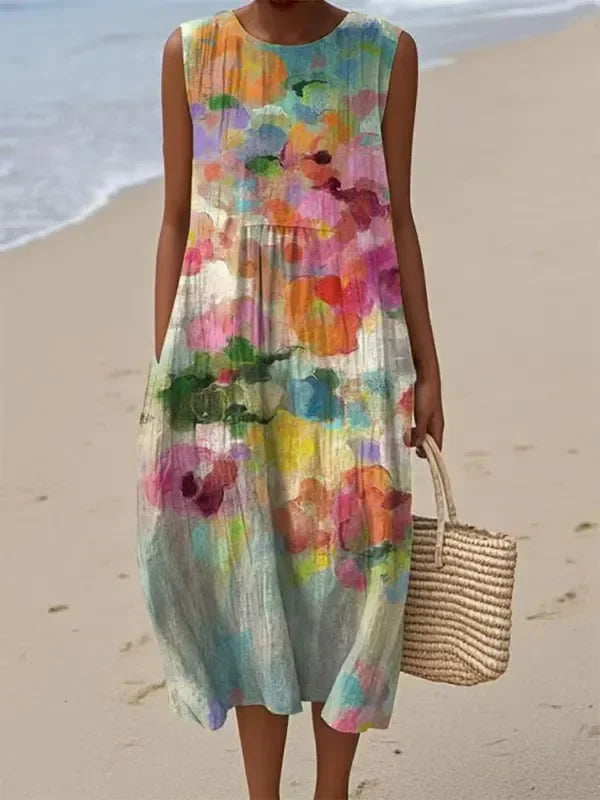 Mirte™ - Versatile Multicolor Midi Dress