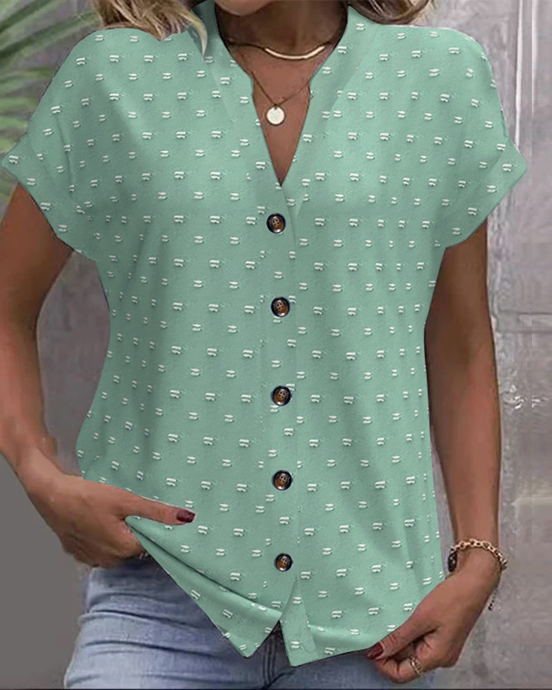 Yélina – Blusa Casual con Spalle Scese – Scollo a V Estivo