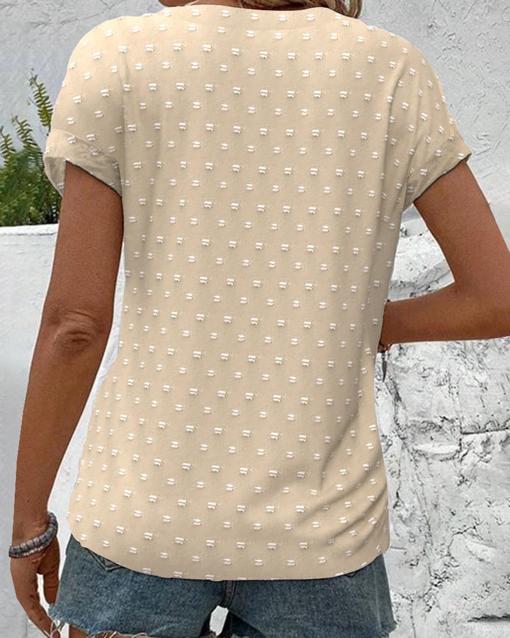 Yélina – Blusa Casual con Spalle Scese – Scollo a V Estivo