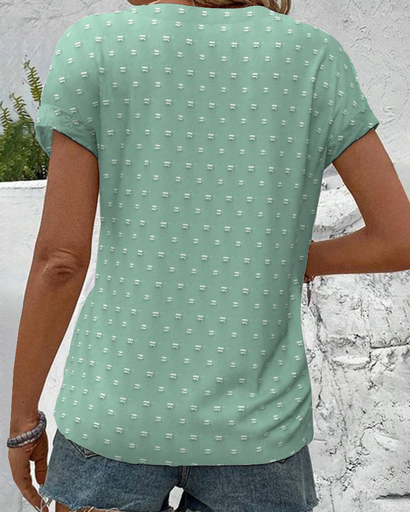 Yélina – Blusa Casual con Spalle Scese – Scollo a V Estivo