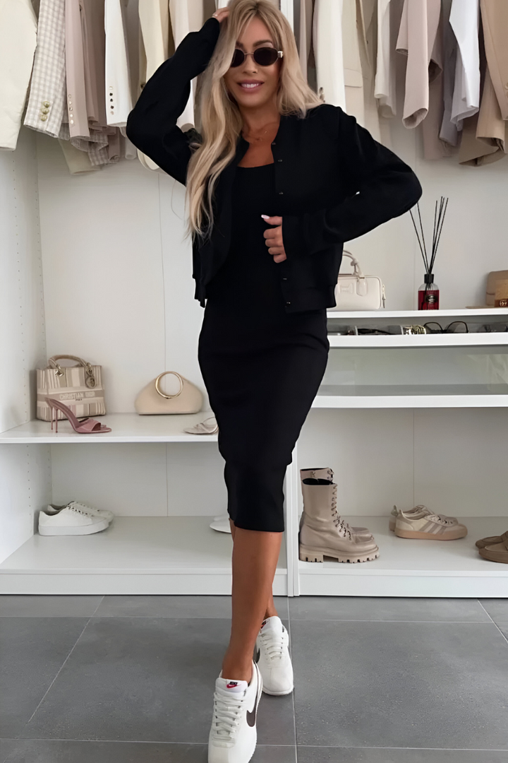 Manon – Set Abito Midi e Cardigan