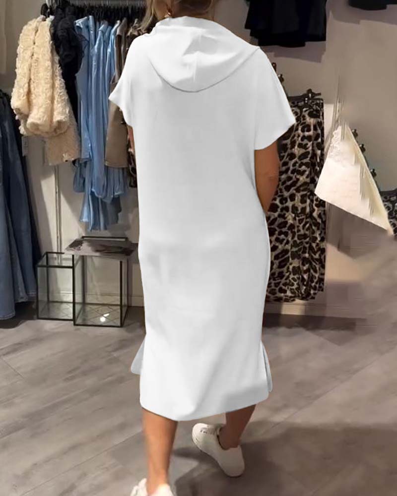 Kéria – Vestito Casual con Cappuccio – Coulisse e Tasche Funzionali