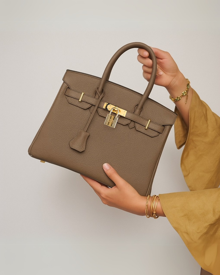 Rivona – Borsa a Mano Elegante in Vera Pelle