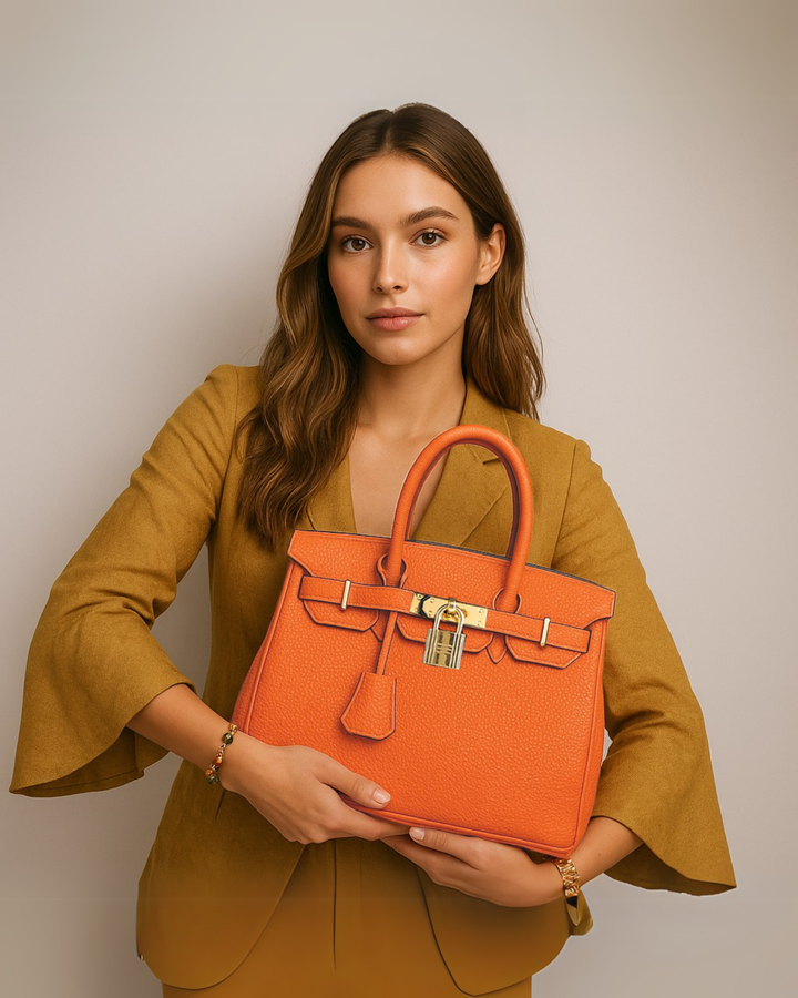 Rivona – Borsa a Mano Elegante in Vera Pelle