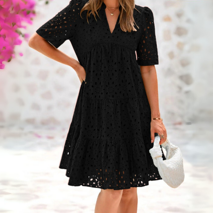 Maëlys – Abito Boho con Pizzo e Volant – Leggero e Femminile