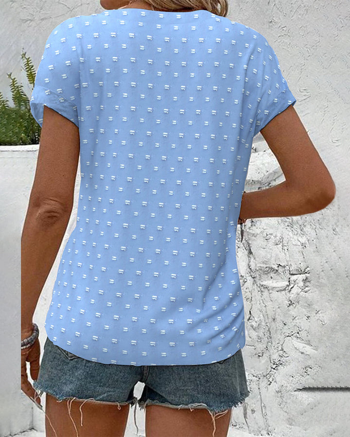 Yélina – Blusa Casual con Spalle Scese – Scollo a V Estivo