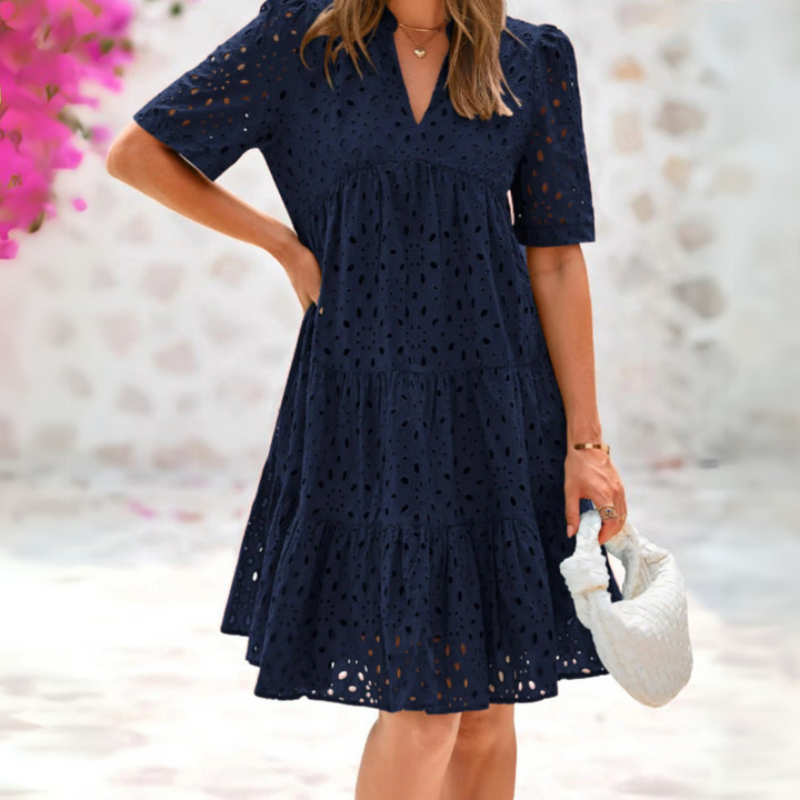 Maëlys – Abito Boho con Pizzo e Volant – Leggero e Femminile