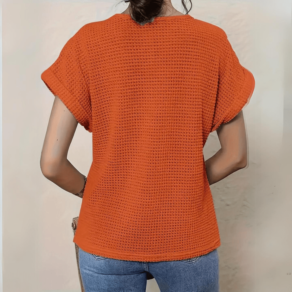 Karélia – Blusa Elegante Stile Ibiza con Dettagli in Pizzo