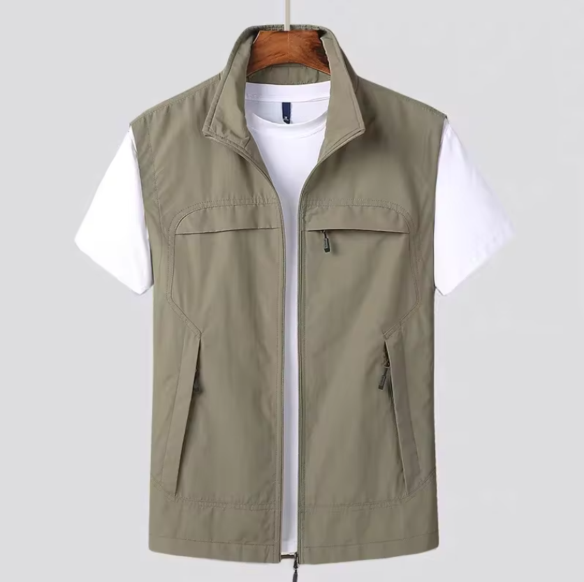 Mervan – Gilet Estivo Leggero con Tasche Multiple