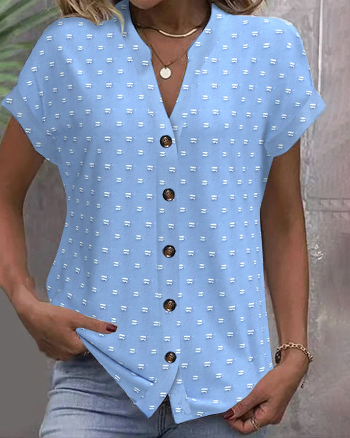 Yélina – Blusa Casual con Spalle Scese – Scollo a V Estivo