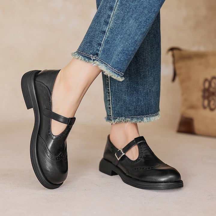 Velda Eleganti Mary Janes In Pelle Per Ogni Giorno
