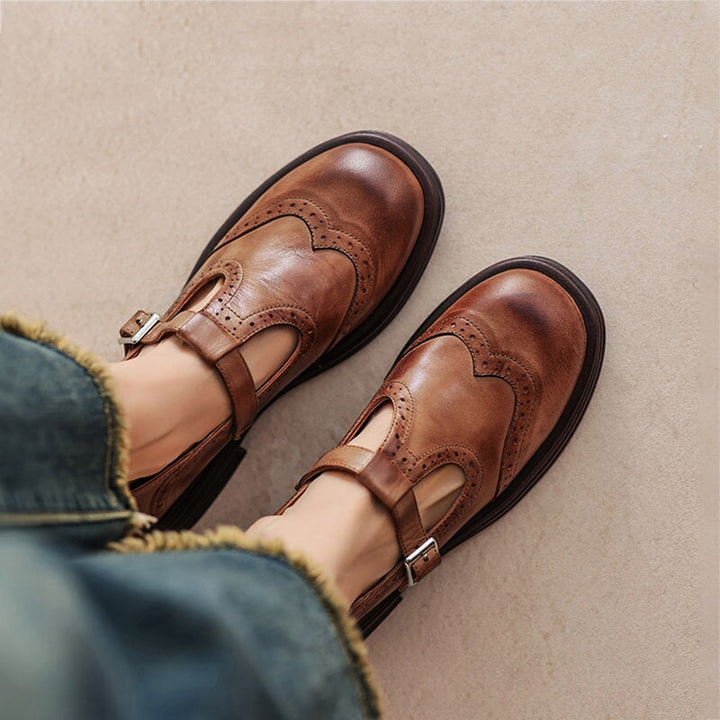 Velda Eleganti Mary Janes In Pelle Per Ogni Giorno