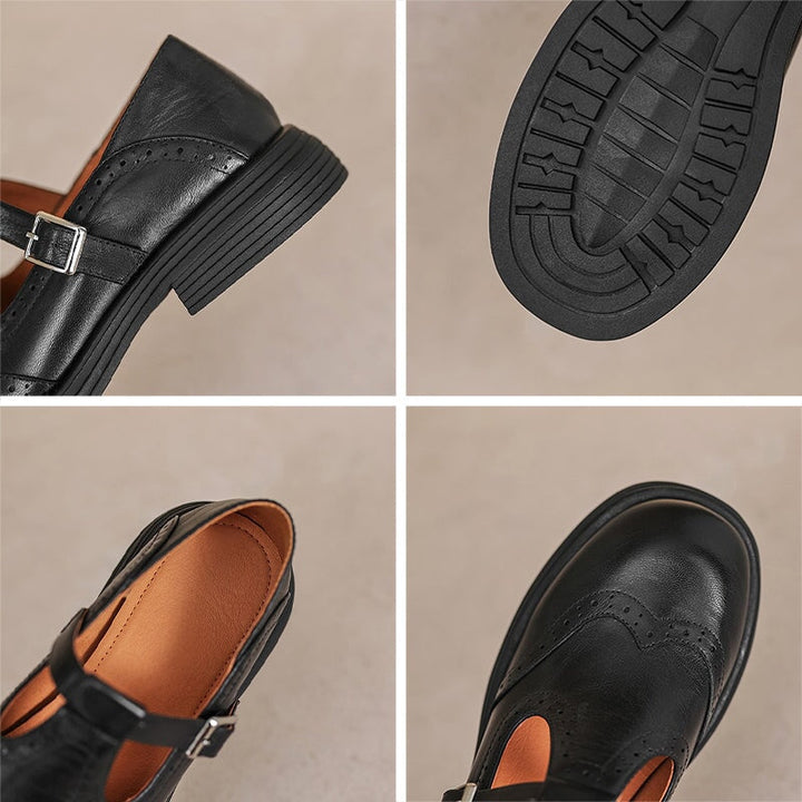 Velda Eleganti Mary Janes In Pelle Per Ogni Giorno