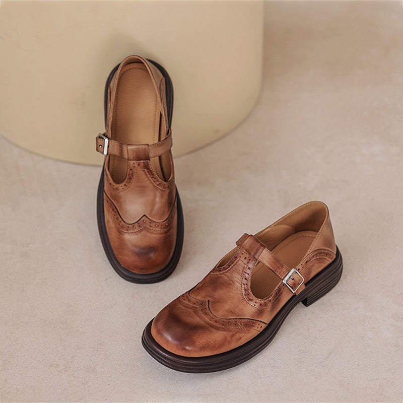Velda Eleganti Mary Janes In Pelle Per Ogni Giorno