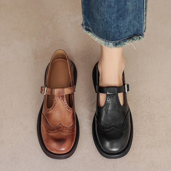Velda Eleganti Mary Janes In Pelle Per Ogni Giorno